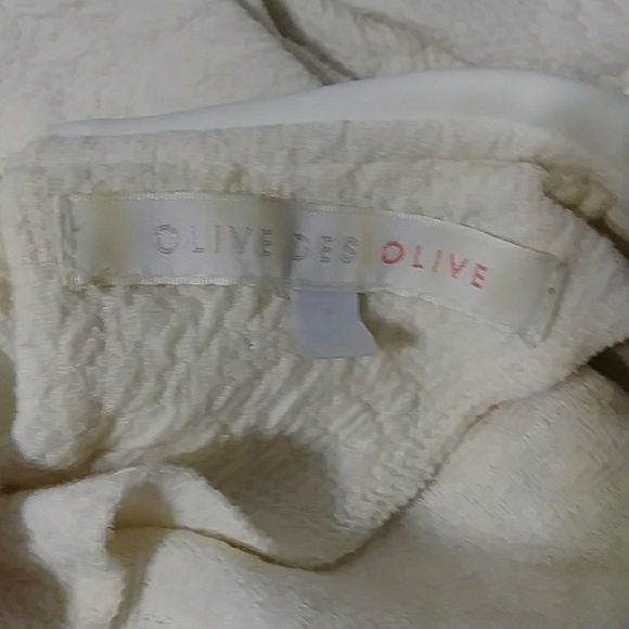 Olive Des Olive Ivory Long Sleeve Collared Sweater - Picture 6 of 8